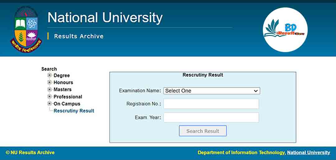 NU Honours 1st Year Result 2024