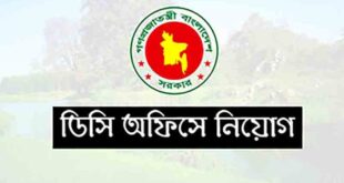 District Commissioner Office Job Circular 2024 - নতুন করে জেলা প্রশাসকের কার্যালয়ে নিয়োগ