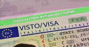 Italy visa Check with passport number