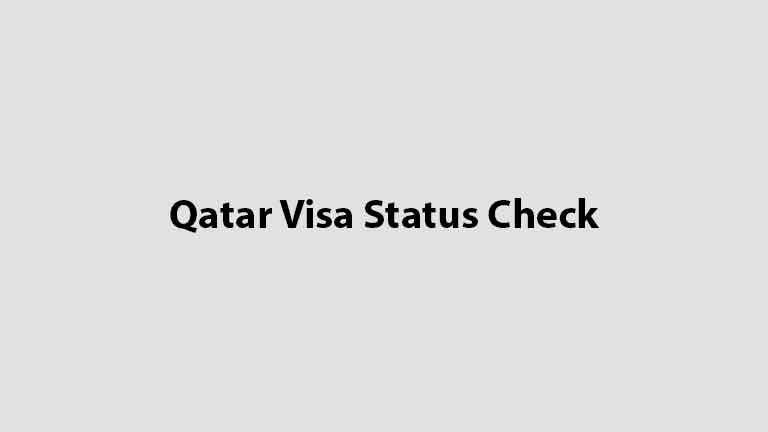 Qatar Visa Status Check portal.moi.gov.qa