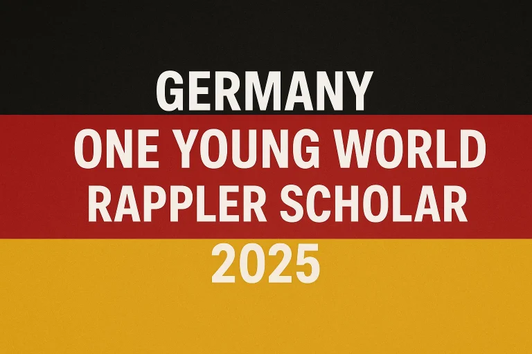 Germany One Young World Rappler Scholarship 2025
