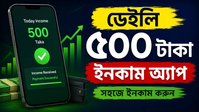 ডেইলি ৫০০ টাকা ইনকাম অ্যাপ