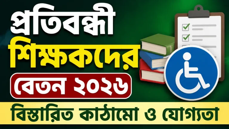 প্রতিবন্ধী শিক্ষকদের বেতন