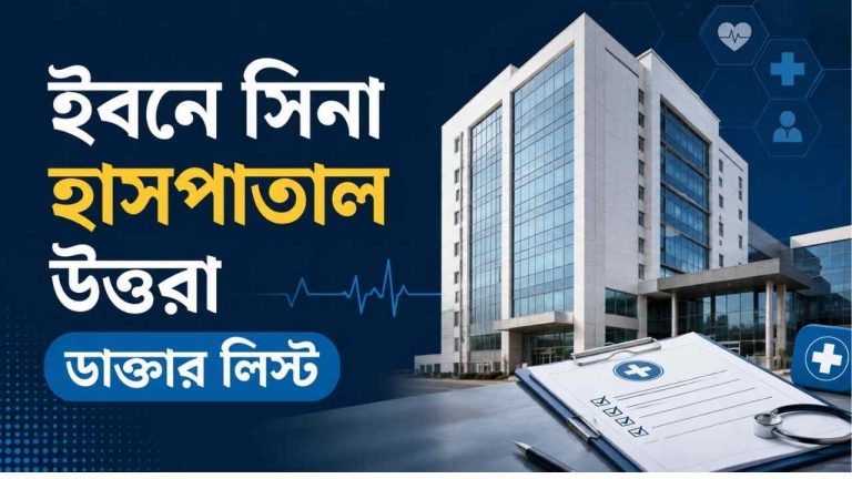 ইবনে সিনা হাসপাতাল উত্তরা ডাক্তার লিস্ট