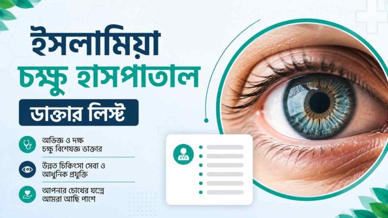 ইসলামিয়া চক্ষু হাসপাতাল ডাক্তার লিস্ট