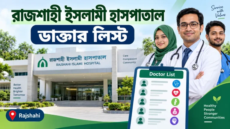 রাজশাহী ইসলামী হাসপাতাল ডাক্তার লিস্ট