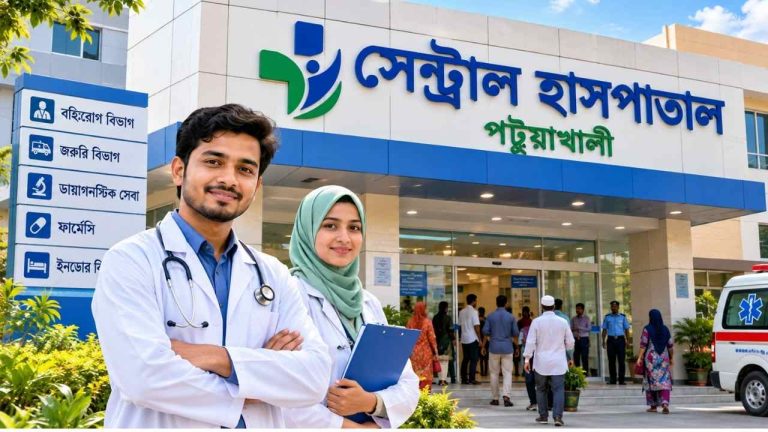 সেন্ট্রাল হাসপাতাল পটুয়াখালী ডাক্তার লিস্ট